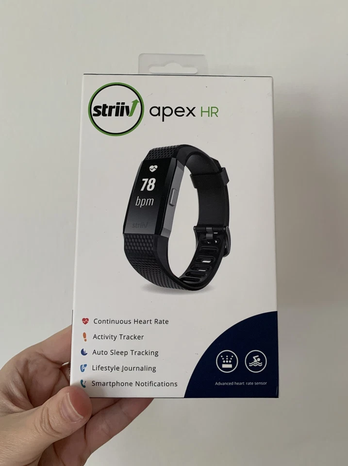 RARO Como Nuevo Striiv Apex HR Pasos Sueño Corazón Actividad Rastreador Deportes Reloj Inteligente Foto 1 de 4