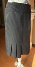 Serious Los Angeles Lace up Skirt Black Pinstripes Vintage Stretchy