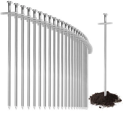 30x Zelt-Heringe aus Stahl - lange und robuste Erdnägel für Camping und Outdoor
