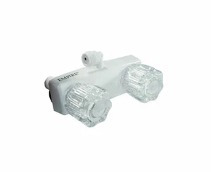 New JR PRODUCTS QQ-SHMI-A White Empire 90 Degree Replacement Shower Faucet - Foto 1 di 5