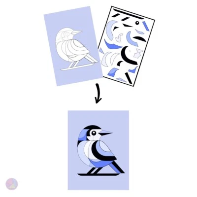 Bird Jigsaw Puzzle Poster - Fun & Challenging for All Ages, 26 Pieces, Gift Idea - Image 1 of 4