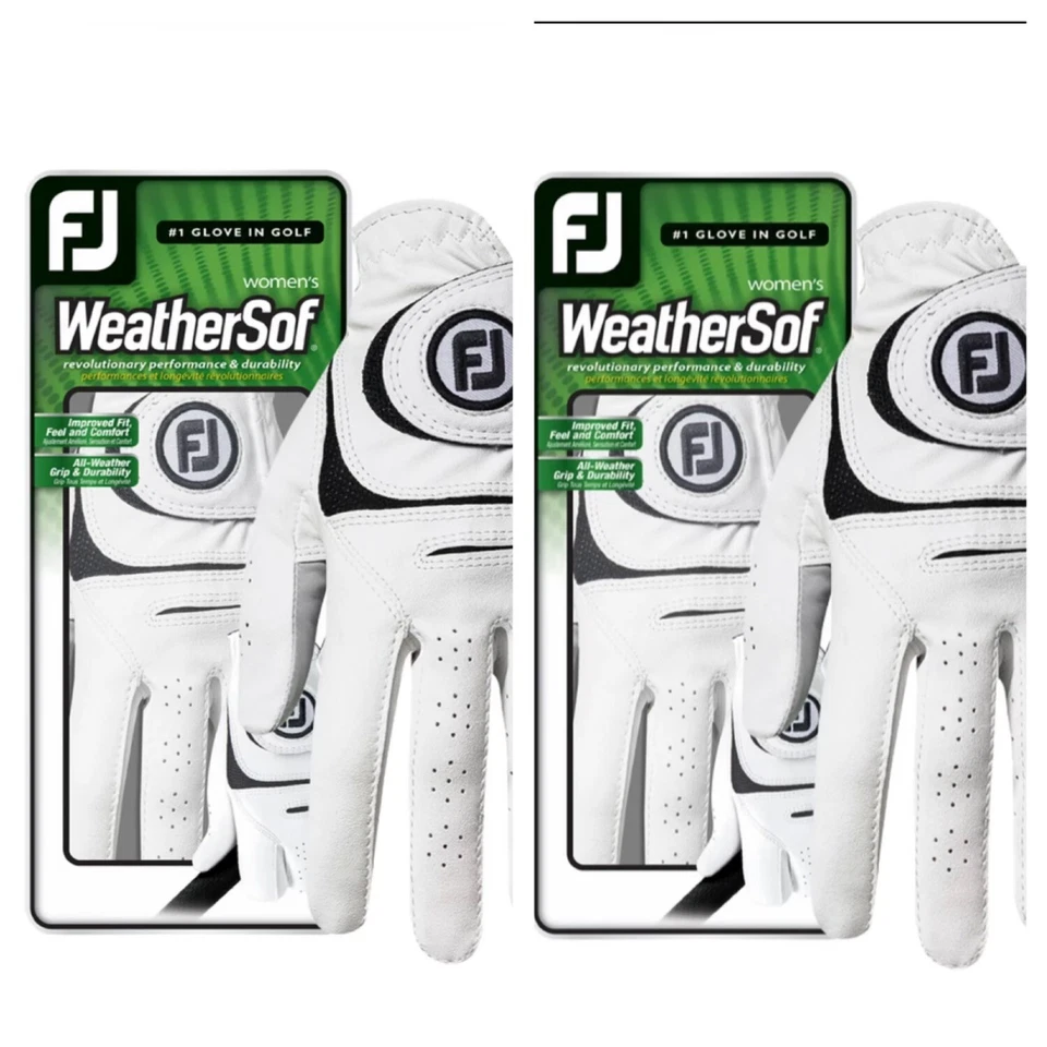 Two Women’s WeatherSof Gollf Glove medium left - Image 1 of 4
