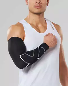 New 2XU Compression Arm Guard Black/Grey Unisex XX-Large – Support & Recovery - Picture 1 of 1