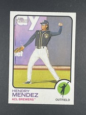 2022 Topps Heritage Minor League Hendry Mendez ACL Brewers #161