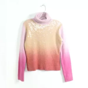 Lucidity super soft knit sweater angora lambswool sequined M pullover Barbiecore - Picture 1 of 7