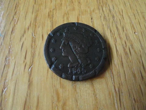 1845 Large cent Cover