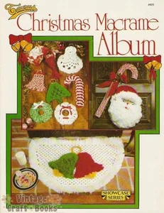 Christmas Macrame Album Vintage Instruction Pattern Book 1980 NEW Angels Tree - Picture 1 of 4