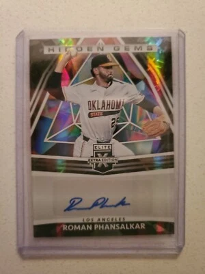 Roman Phansalkar 2022 Elite Extra Edition Hidden Gems Prospect Autograph #HG-RP - Image 1 of 3