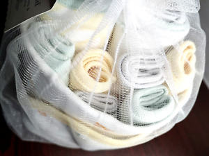 Baby Infant Hooded Towel Washcloth Set 9pk ABC Cloud Island yellow