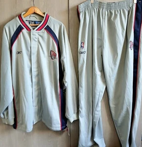 Vintage NOS Reebok NBA New Jersey Nets Jacket Pants Track Suit Set 3XL - Picture 1 of 10