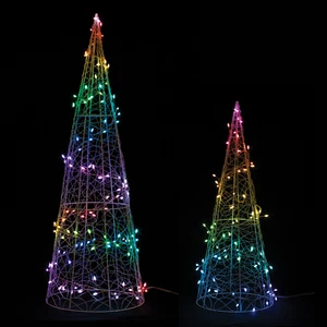 LED TREES Set of Two COLOR CHANGING 24.5" & 34.5" Remote Included Melrose 94758 - Picture 1 of 12