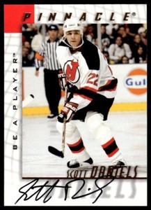 1997-98 Pinnacle Be a Player Autographs Scott Daniels Auto New Jersey Devils