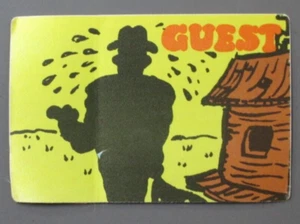 Bob Dylan backstage pass satin sticker GUEST - OTTO ! - Picture 1 of 1