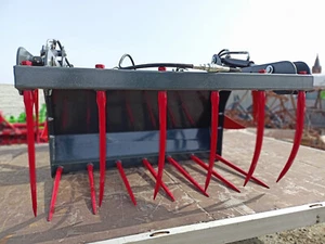 Krokodilgebiss 1600 mm Krokodilzange Euroaufnahme Frontlader 1,6 m Mistgabel - Bild 1 von 5