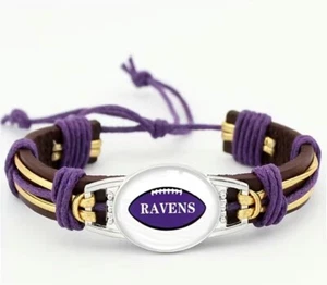 BALTIMORE RAVENS 9.5 Inches Brand new bracelet/wristband - Picture 1 of 1