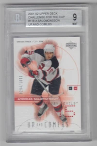 2001-02 UD CHALLENGE CUP SALOMONSSON ROOKIE RC #118 BECKETT BGS 9 MINT Devils - Picture 1 of 1