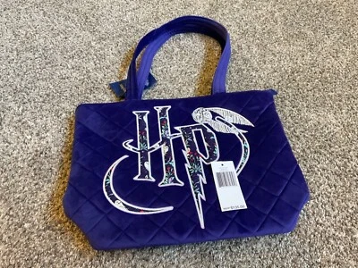 Vera Bradley Harry Potter Forbidden Forest Purple Velvet small tote NWT Actual - Image 1 of 4