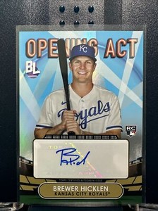 2023 Topps Big League Brewer Hicklen Autograph rookie Kansas City Royals RC