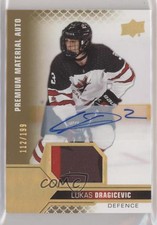 2022 Upper Deck Team Canada Juniors Men's U-18 /199 Lukas Dragicevic Patch Auto