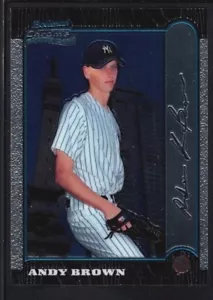 ANDY BROWN 1999 BOWMAN CHROME #130 INTERNATIONAL YANKEES SP RARE - Picture 1 of 1