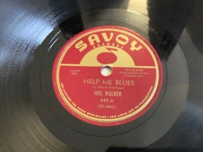 DOOWOP 78 Mel walker HEARTACHE HERE I COME/ help me blues SAVOY 849 doowop - Image 1 of 2