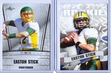 (2) EASTON STICK 2019 LEAF "PRIZED" & SILVER ED ROOKIE CARD LOT! N. DAKOTA ST.
