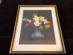 Oil painting reprint Henri Fantin Latour Narcissus and Tulips in pottery vase - Picture 1 of 7
