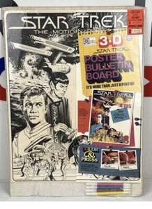 *RARE-SEALED* Vintage 1979 Star Trek poster bulletin board  17” x 22” color New - Picture 1 of 9