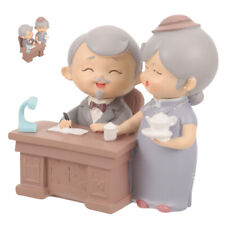  Figurine de Couple de personnes âgées aimantes, grand-père et grand-mère en