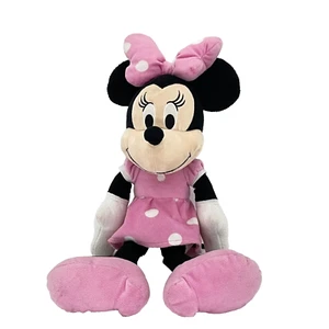 Juguete de peluche Disney Store Minnie Mouse - Oficial Med 17” muñeca de lunares rosa suave - Imagen 1 de 6