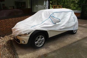 Tyvek Sommer Außen-Vollgarage mit Spiegeltaschen für BMW Mini Ganzgarage - Picture 1 of 4