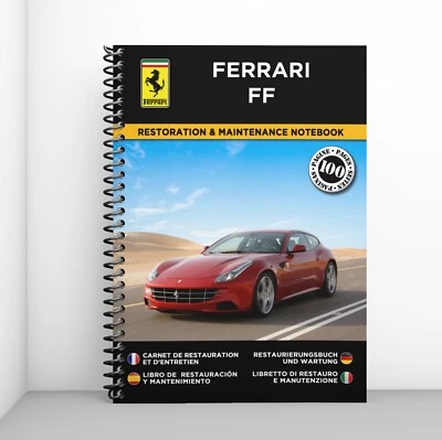 FERRARI FF : Cahier de Restauration - 100 Pages - Livraison gratuite ! - Photo 1/4