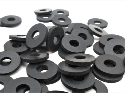 ALLTRADE SUPPLY INC All Weather Rubber Flat Washers 7/16" ID x 1" OD x 1/16" Durable Seal & Gaskets