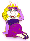 Disney Trading Pin - 2004 - Muppets - Miss Piggy Glamour Pose in Purple Dress