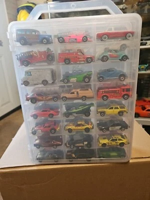 Vintage Hot Wheels Black Wall, Gold Wheel, With Case, 48 Cars  - Image 1 of 3