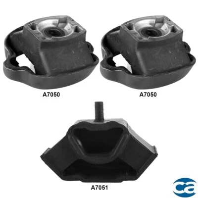 Soportes de motor y transmisión automática. Montaje 3 piezas para Mercedes-Benz 420SEL 91-86 4,2 L Foto 1 de 4