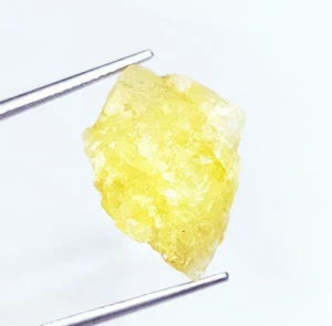 Loose Gemstone 11.52 Ct Natural Yellow Beryl Uncut Rough Certified Brazilian Gem - Picture 1 of 6