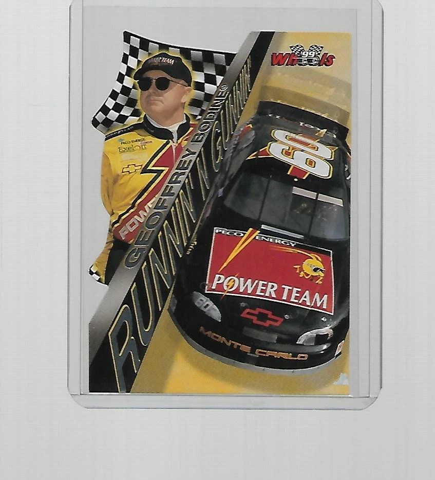 1999 WHEELS RACING RUNNIN' N GUNNIN GEOFFREY BODINE DIE-CUT INSERT #RG20 - Image 1 of 1
