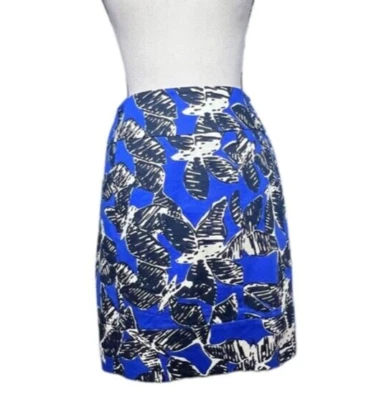 Falda para mujer Sara Campbell 8 algodón forrada azul blanco negro perfectamente usada Foto 1 de 4