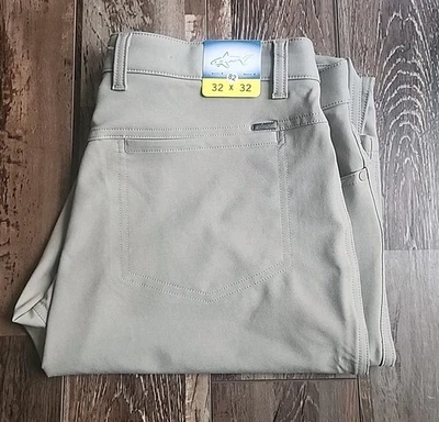 Nuevo pantalón de golf chino Greg Norman verde oliva 32x32 Tech Performance para hombre Foto 1 de 4
