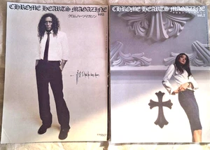 Set Chrome Hearts Magazine Vol.1 & 2 with Stickers Photobook Japan Book silver b - Picture 1 of 6