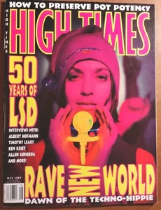 High Times Magazine Rave New World, Techno Hippie, 50 Years Of LSD, May 1993 VTG - Picture 1 of 7