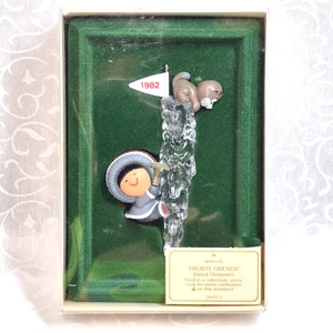 Hallmark Ornament Frosty Friends 1982 #3 In The Series W Box Eskimo Isicle NOS - Picture 1 of 6