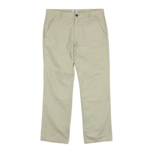 Timberland Chino Trousers Mens W34 L30 Beige Straight Fit Zipper Fly - Picture 1 of 14