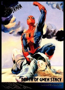 Carta Fleer Ultra Spider-Man #86 1995 Morte di Gwen Stacy Milestones Marvel - Foto 1 di 2