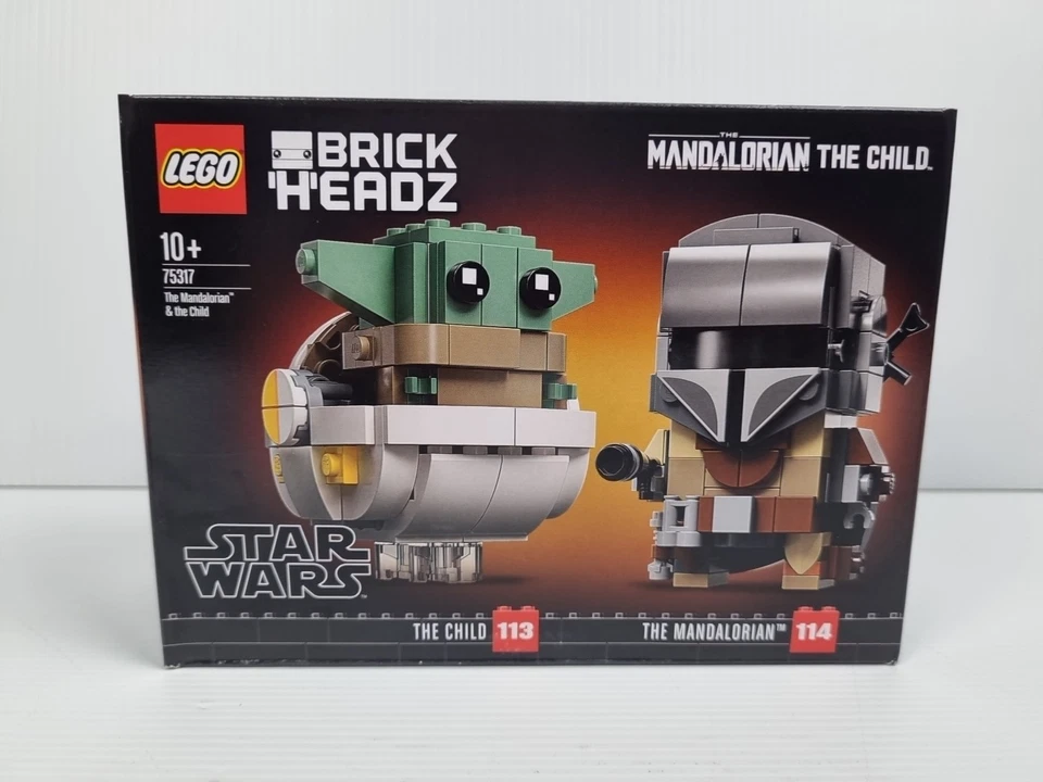 LEGO 75317 BRICKHEADZ: The Mandalorian & the Child Star Wars Sealed  - Image 1 of 4