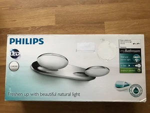 Philips Badezimmer Lampe*Neu* LED Spiegel Licht*Chrom/Milchglass*IP 44 - Bild 1 von 6