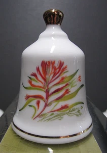 WYOMING Official State Flowers Bell Collect Danbury Mint Bone China Paint Brush - Picture 1 of 4