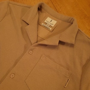 Scott James England Collection Camicia Uomo Grande Waffle Maglia Manica Corta Bottone - Foto 1 di 14