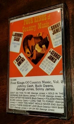 Four Kings Of Country Vol. 2 Cassette 1976 Starday New Sealed Cash Jones Owens + - Image 1 of 3